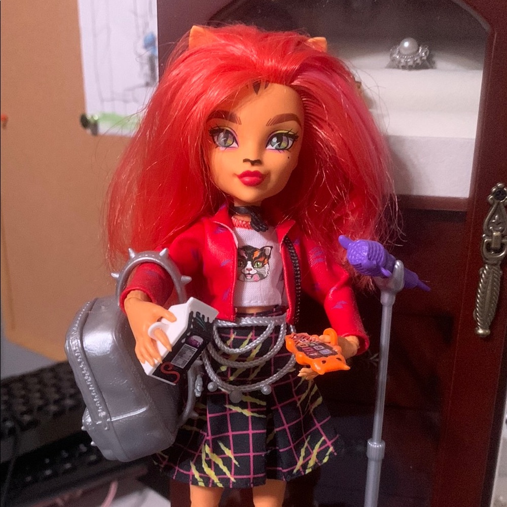 Monster High Doll with Red Hair and Accessories